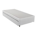 Ver imagem 2 de Cama Box Bau Solteiro com Auxiliar Semi Ortopedica Corino 78x188:branco