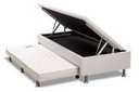 Ver imagem 7 de Cama Box Bau Solteiro com Auxiliar Semi Ortopedica Corino 78x188:branco