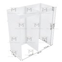 Ver imagem 2 de PROVADOR DUPLO 160CM LOJA COM FUNDO 100% MDF M510.B MUNDI MOVEIS