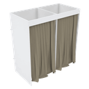 Ver imagem 1 de PROVADOR DUPLO 160CM LOJA COM FUNDO 100% MDF M510.B MUNDI MOVEIS
