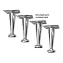 Ver imagem 1 de Pé Regulável para Móveis Caad 12cm Cromado 2 Peças+Parafusos