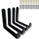 Ver imagem 1 de Quatro Suportes de Parede Gancho Multiuso Aço Reforçado Bike Escada Mangueira