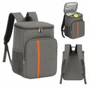 Ver imagem 3 de Mochila Bolsa Térmica 18l Bebida Comida Viagem Camping Cinza