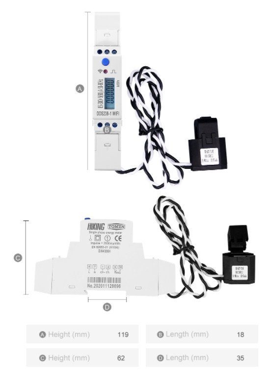 Medidor Consumo Inteligente Wifi 60a Alexa Google 110v 220v - 9