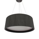Ver imagem 1 de Pendente Lustre Redondo Madeira 80cm Preto