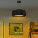 Ver mais imagens de Pendente Lustre Redondo Madeira 80cm Preto