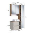 Ver imagem 3 de Conjunto Banheiro Gabinete com Cuba/Espelheira/Armários/LED 96cm Multimóveis Crpro-CON032 Mel/