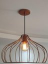 Ver imagem 3 de Kit 3 Lustres Aramado Onion Ø42x25cm Cobre Retrô Md8026