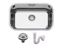 Ver imagem 2 de Cuba Inox Auto Brilho N2 56x34x14 com Valvula e Sifao