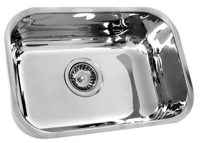 Cuba Inox Auto Brilho N2 56x34x14 com Valvula e Sifao