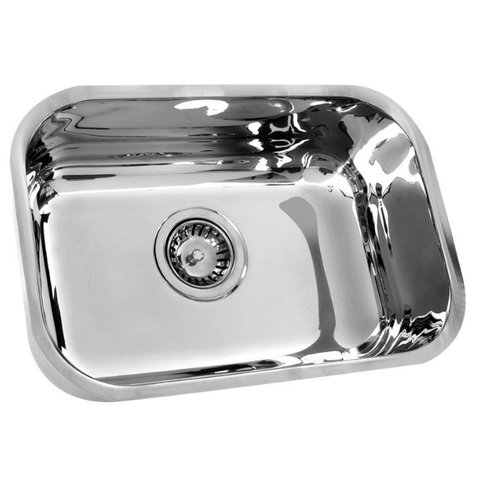 Cuba Inox Auto Brilho N2 56x34x14 com Valvula e Sifao