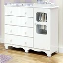 Ver imagem 2 de Cômoda Infantil Uli New 1 Porta e 4 Gavetas Branco Brilho - Móveis Peroba