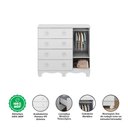 Ver imagem 4 de Cômoda Infantil Uli New 1 Porta e 4 Gavetas Branco Brilho - Móveis Peroba