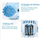 Ver imagem 1 de Kit 1 Golfinho Bolha Sabão Criança Infantil+ 3 Pilha Azul 7