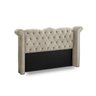 Cabeceira Cama Box Estofada Madeira Luxo Queen Size Lunna:bege - 2