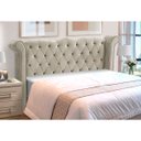 Ver imagem 1 de Cabeceira Cama Box Estofada Madeira Luxo Queen Size Lunna:bege