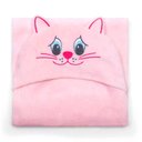 Ver imagem 1 de Manta com Capuz Buettner Microfibra Infantil Miau 90cmx90cm Rosa Claro