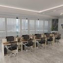 Ver imagem 1 de Estação de Trabalho 10 Lugares Noruega Office 10 Mesas 8 Armários Livreiro - Via Nossa - Off