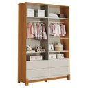 Ver mais imagens de Quarto de Bebê 4 Portas com Cômoda Sapateira Lótus Liso Areia Savana e Berço Americano Lótus Liso Ar