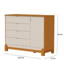 Ver imagem 6 de Quarto de Bebê 4 Portas com Cômoda Sapateira Lótus Liso Areia Savana e Berço Americano Lótus Liso Ar