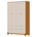 Ver imagem 7 de Quarto de Bebê 4 Portas com Cômoda Sapateira Lótus Liso Areia Savana e Berço Americano Lótus Liso Ar