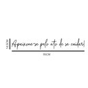 Ver imagem 2 de Adesivo Decorativo Frase Motivacional Apaixone-se Pelo Ato de Se Cuidar Kanto Store Adesivo de Pared