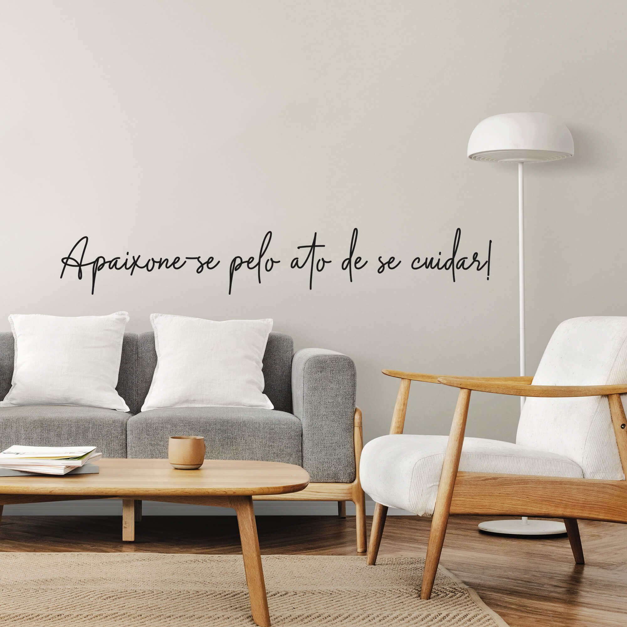 Adesivo Decorativo Frase Motivacional Apaixone-se Pelo Ato de Se Cuidar Kanto Store Adesivo de Pared