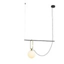 Ver imagem 1 de Pendente Bella Iluminação Mob Bola Dourado 1 Lâmpada 80cm