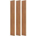 Ver imagem 3 de Painel Ripado de Madeira para Sala Quarto 134x250cm Bairon D03 Freijó - Lyam Decor