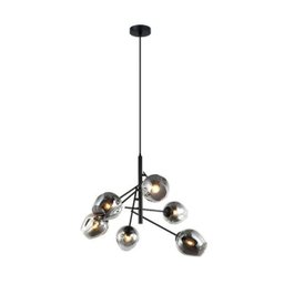 Pendente Indeb Preto Com Vidro Fumê - 1