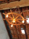 Ver imagem 4 de Kit 3 Lustre Luminária Pendente 85cm Leme de Navio 4b