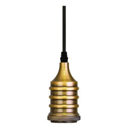 Kit 4 Pendente Fio Soquete Industrial Retro Dourado 1M Alu96 - 2