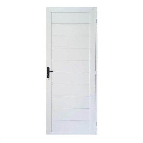 Porta Interna Pvc Montada Branca 80x210 Esquerda