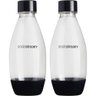 Conjunto de 2 Garrafas Plásticas 500ml Sodastream Preta - 1
