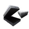 Cama Base Box Casal com Baú + Colchão Casal Molas Ensacadas Palermo Light 138x188x32 - Preto - 2