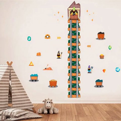 Saldão - Régua Crescimento Infantil Mina de Anões TaColado..