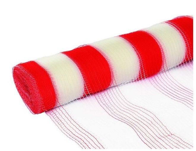Tela Sinalização laranja e branca 1,2x50m Valeplast - 2