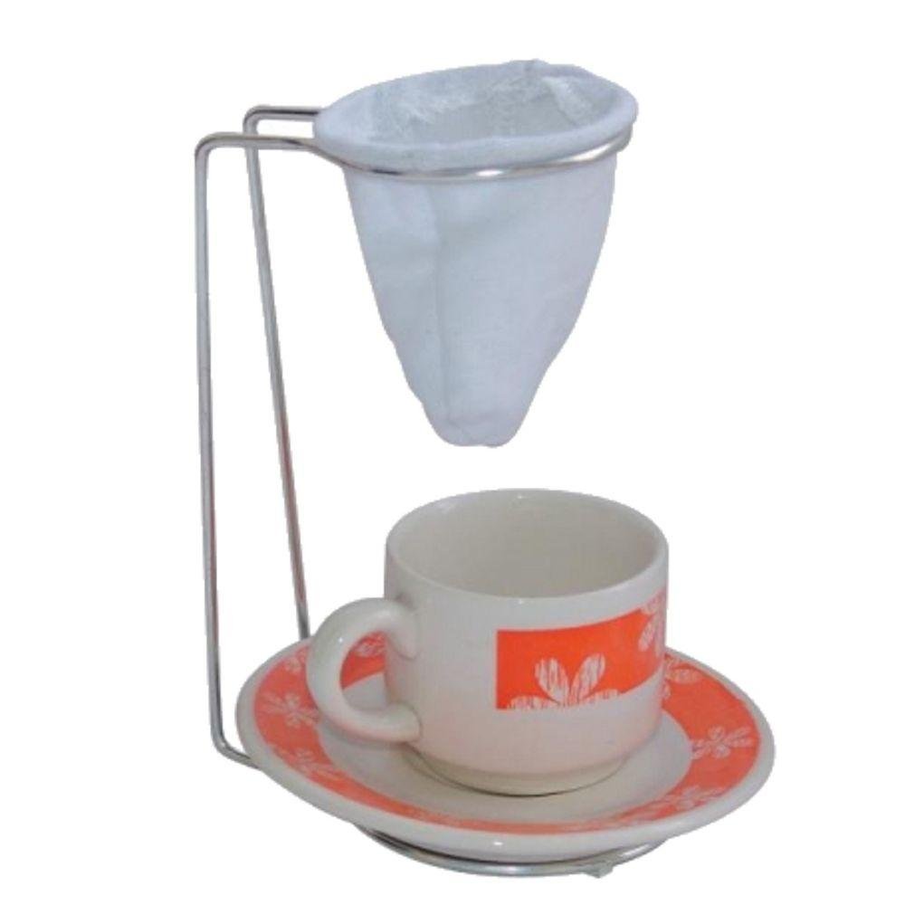Suporte para Coador de Café Expresso Mini e Coador de Pano