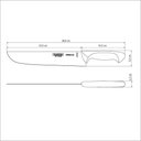 Ver imagem 2 de Faca Chef Tramontina Premium com Lâmina em Aço Inox e Cabo de Polipropileno Branco 10 Tramontina