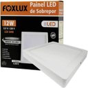Ver imagem 1 de Painel Led Sobrepor Luz Branca (6500K) 12W Bivolt Aut Foxlux
