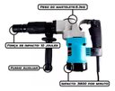 Ver imagem 5 de Martelete Demolidor Rompedor Hammer 10kg Sextavado 1450w