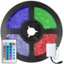 Ver imagem 1 de Fita LED 5050 RGB Colorida 300 Leds 5 Metros 12V IP65 + Controle Remoto