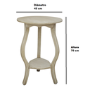 Ver imagem 3 de Mesinha Mesa Centro Rústica Madeira 70 Cm Sala Estar Canto