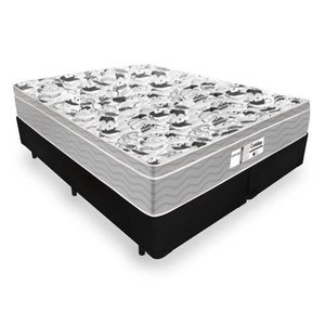 Cama Box Queen + Colchão de Molas Ensacadas - Probel - Evolution 158x198x67cm -  Preto