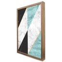 Ver imagem 3 de Quadro Decorativo Caixa Geométrico Escandinavo Triângulos Tacolado Moldura Caixa Alta 4,5cm Branca C
