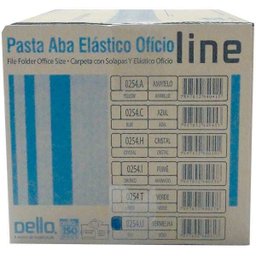 Pasta ABA Elastica Plastica Oficio Vermelha Delloline - 3 Pasta ABA Elastica Plastica Oficio Vermelha Delloline - 3