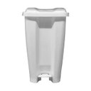 Ver imagem 2 de Lixeira Plástica Retangular Pedal 20 Litros Branca Jaguar