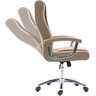 Cadeira de Escritório Presidente Molas Ensacadas Bege - 2