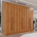Ver imagem 4 de Guarda Roupa Casal 6 Portas 6 Gavetas Gramado 100% Mdf Valverde Moveis Cinamomo