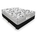 Ver imagem 1 de Colchão Queen de Molas Ensacadas - Probel - Evolution + Box Cama Queen 158x198x67cm -  Preto